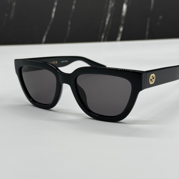 NEW GG1578S 001 GUCCI BLACK GREY CAT EYE WOMEN GUCCI SUNGLASSES - Picture 6 of 12